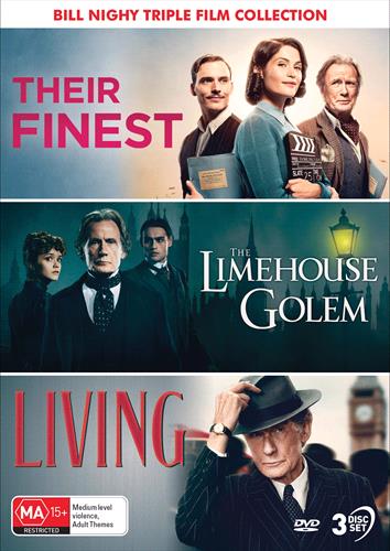 Glen Innes NSW, Bill Nighy - Their Finest / Limehouse Golem, The / Living, Movie, Drama, DVD