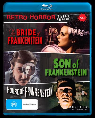 Glen Innes NSW,Bride Of Frankenstein, The / Son Of Frankenstein / House Of Frankenstein,Movie,Horror/Sci-Fi,Blu Ray