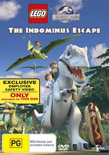 Glen Innes NSW, LEGO Jurassic World - Indominus Escape, The, Movie, Children & Family, DVD