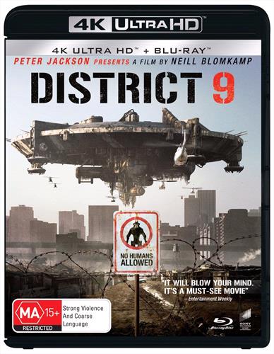 Glen Innes NSW, District 9, Movie, Horror/Sci-Fi, Blu Ray