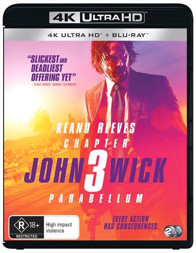 Glen Innes NSW, John Wick - Chapter 3 - Parabellum, Movie, Action/Adventure, Blu Ray
