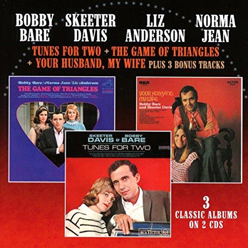 Glen Innes, NSW, Tunes For Two / The Game Of Triangles / Your Husband, My Wife, Music, CD, Rocket Group, Aug22, MORELLO, Bobby Bare, Skeeter Davis, Liz Anderson, Norma Jean, Special Interest / Miscellaneous