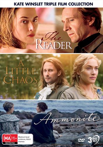 Glen Innes NSW, Kate Winslet - Reader, The / Little Chaos, A / Ammonite, Movie, Drama, DVD