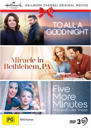 Glen Innes NSW, Hallmark Christmas - To All A Good Night / Miracle In Bethlehem, PA / Five More Minutes - Moments Like These, Movie, Children & Family, DVD