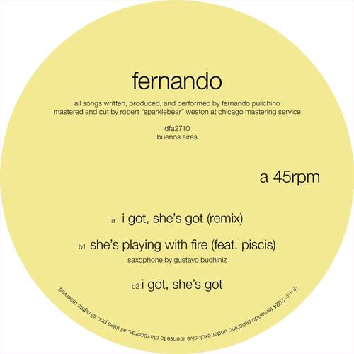 Glen Innes, NSW, I Got, She's Got, Music, Vinyl 12", Rocket Group, Apr24, DFA, Fernando, Dance & Electronic