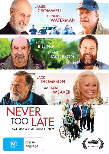 Glen Innes NSW, Never Too Late, Movie, Comedy, DVD