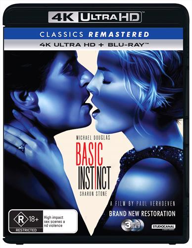 Glen Innes NSW, Basic Instinct, Movie, Drama, Blu Ray