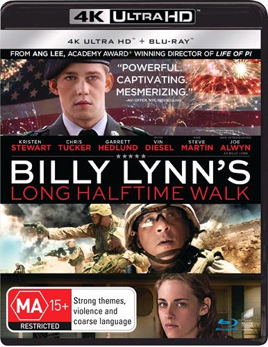 Glen Innes NSW, Billy Lynn's Long Halftime Walk, Movie, Drama, Blu Ray