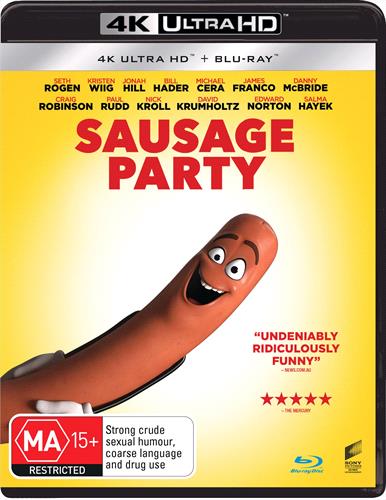 Glen Innes NSW, Sausage Party, Movie, Comedy, Blu Ray