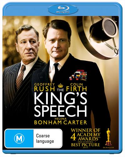 Glen Innes NSW, King's Speech, The, Movie, Drama, Blu Ray