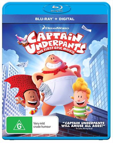 Glen Innes NSW, Captain Underpants, Movie, Children & Family, Blu Ray