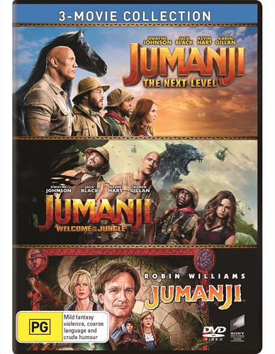 Glen Innes NSW, Jumanji / Jumanji - Welcome To The Jungle / Jumanji - Next Level, The, Movie, Action/Adventure, DVD