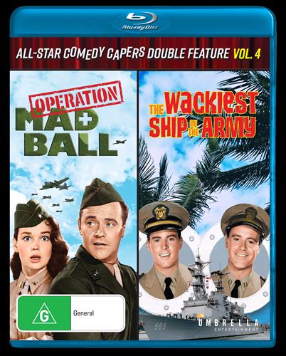 Glen Innes NSW,All-Star Comedy Capers - Operation Mad Ball / Wackiest Ship In The Army,Movie,Comedy,Blu Ray