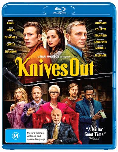 Glen Innes NSW, Knives Out, Movie, Drama, Blu Ray