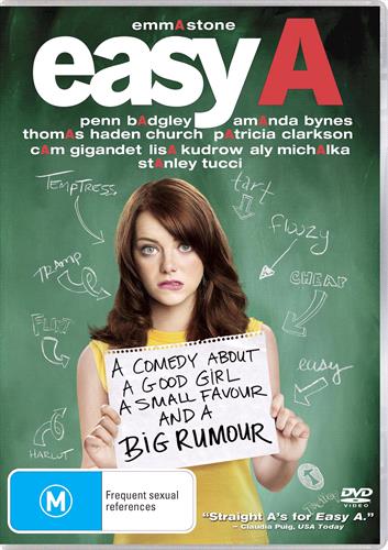 Glen Innes NSW, Easy A, Movie, Comedy, DVD