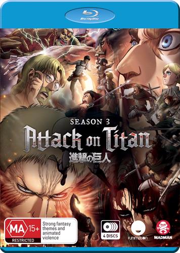 Glen Innes NSW,Attack On Titan,TV,Action/Adventure,Blu Ray