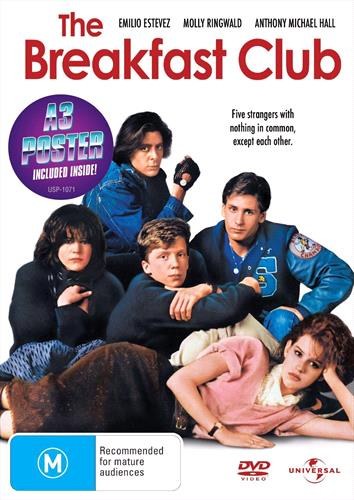 Glen Innes NSW, Breakfast Club, The, Movie, Comedy, DVD