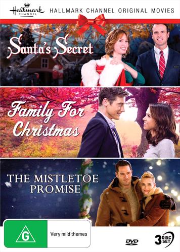 Glen Innes NSW,Hallmark Christmas - Santa's Secret / Family For Christmas / Mistletoe Promise, The,Movie,Children & Family,DVD