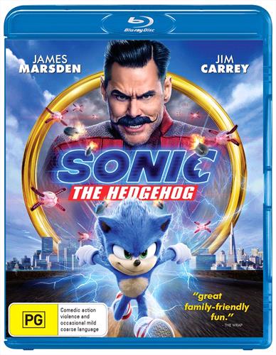 Glen Innes NSW, Sonic The Hedgehog, Movie, Action/Adventure, Blu Ray