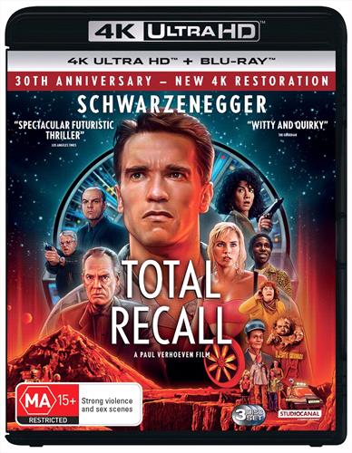 Glen Innes NSW, Total Recall, Movie, Horror/Sci-Fi, Blu Ray