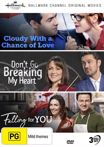 Glen Innes NSW,Hallmark - Cloudy With A Chance Of Love / Don't Go Breaking My Heart / Falling For You,Movie,Drama,DVD