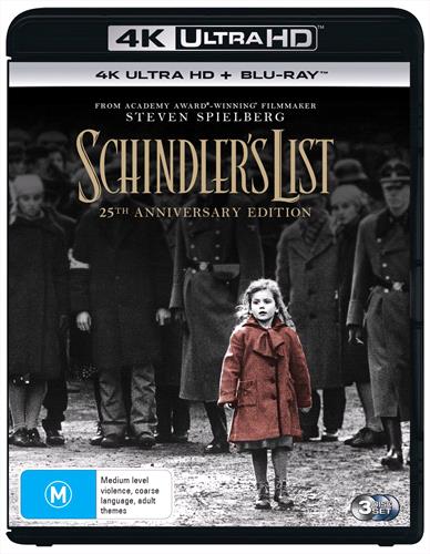 Glen Innes NSW, Schindler's List, Movie, Drama, Blu Ray