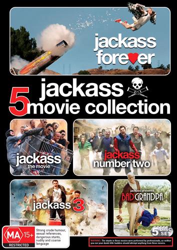 Glen Innes NSW, Jackass - Movie, The / Jackass Number Two - Movie, The / Jackass 3D / Jackass Presents - Bad Grandpa / Jackass Forever, Movie, Comedy, DVD