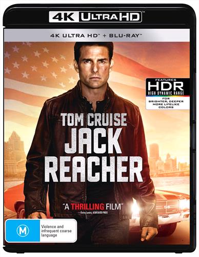 Glen Innes NSW, Jack Reacher, Movie, Action/Adventure, Blu Ray