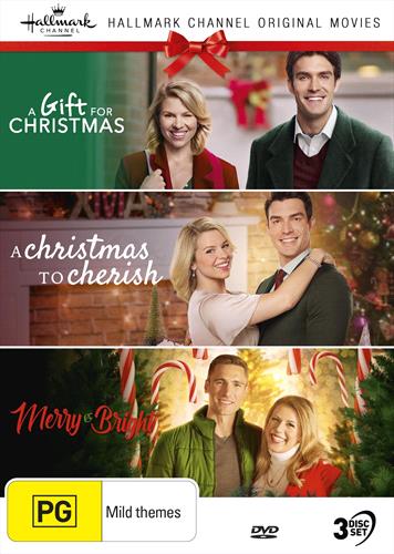 Glen Innes NSW,Hallmark Christmas - Gift For Christmas, A /  Christmas To Cherish, A / Merry & Bright,Movie,Drama,DVD