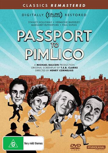 Glen Innes NSW, Passport To Pimlico, Movie, Comedy, DVD