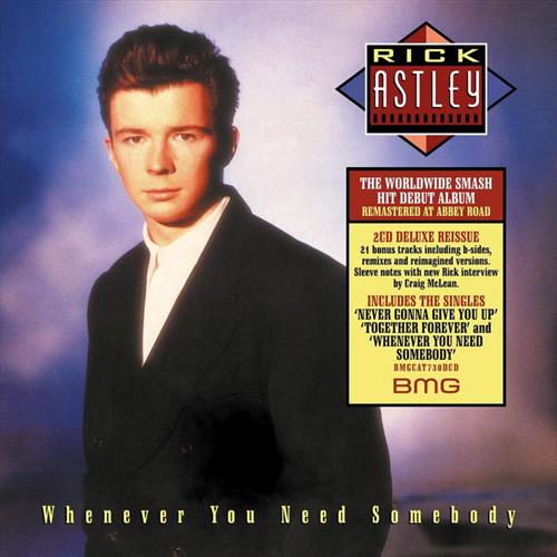 Glen Innes, NSW, Whenever You Need Somebody, Music, CD, Inertia Music, May22, BMG Rights Management, Rick Astley, Pop