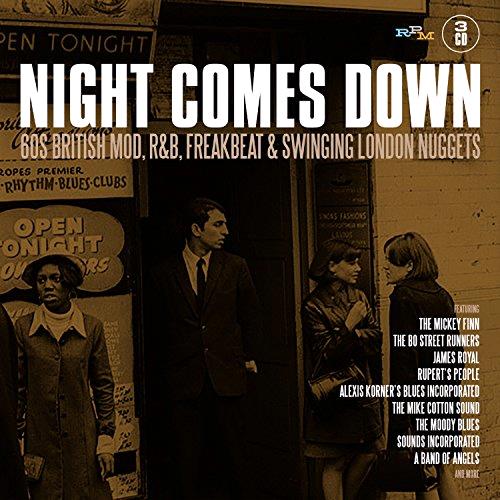 Glen Innes, NSW, Night Comes Down: 60 British Mod R&B Freakbeat & Swinging London Nuggets, Music, CD, Rocket Group, Dec21, RPM, Various Artists, Special Interest / Miscellaneous